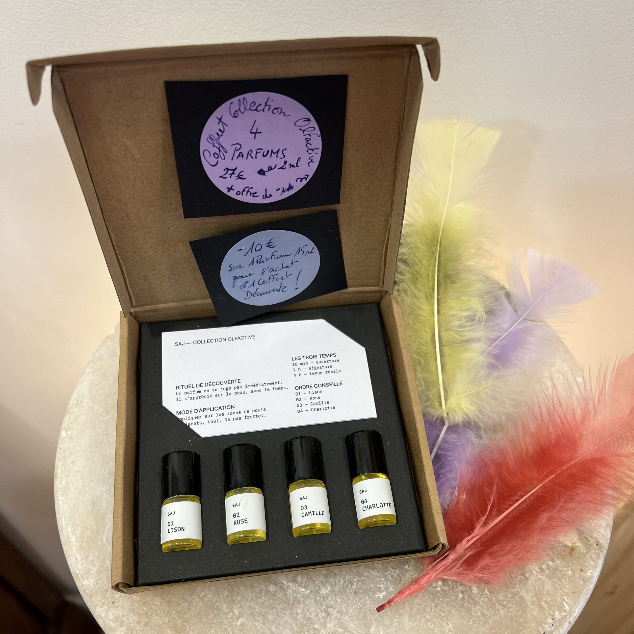 4ParfumsdePeau -2ml- Photo Coffret Complet