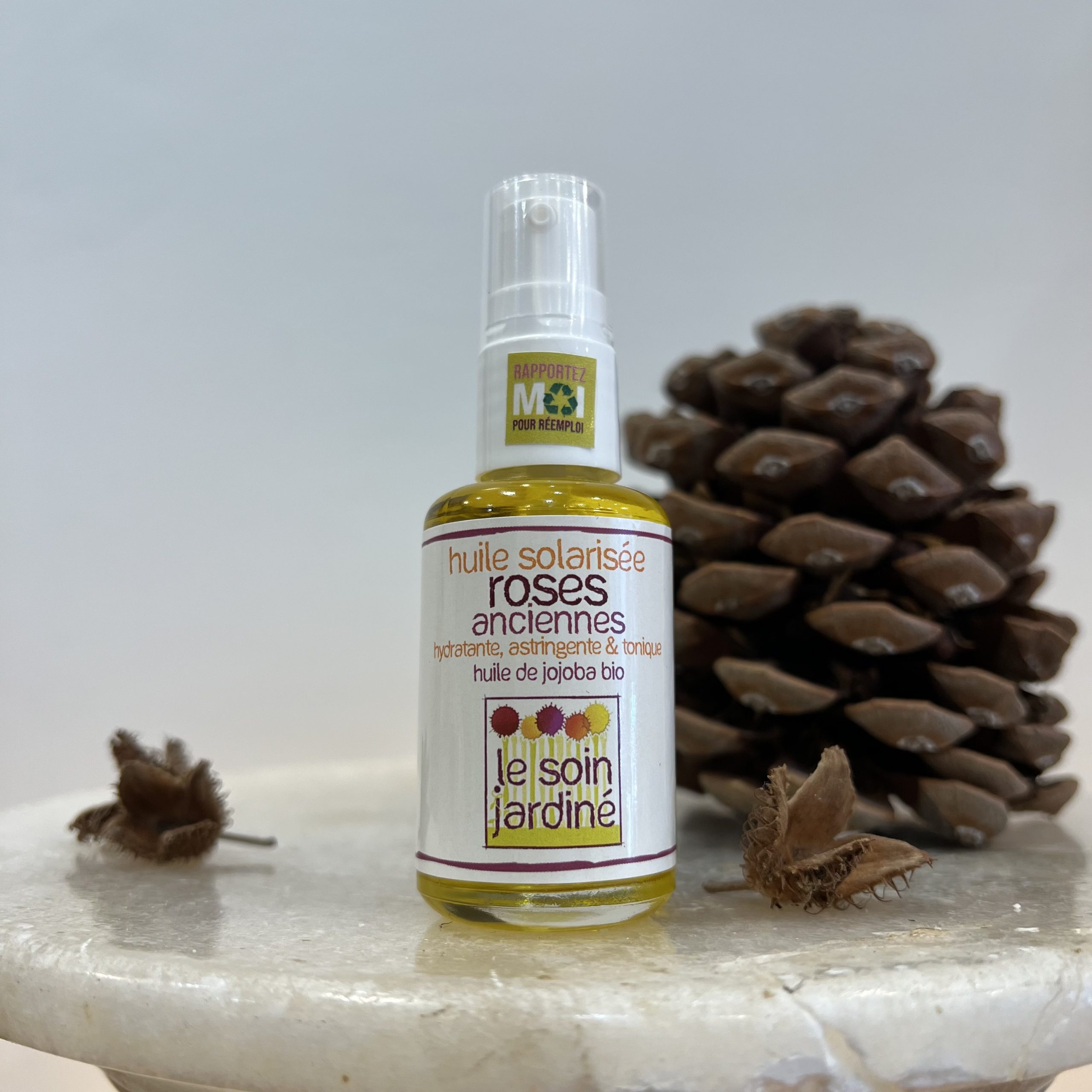 Huile solarisée de Roses Anciennes 30ml
