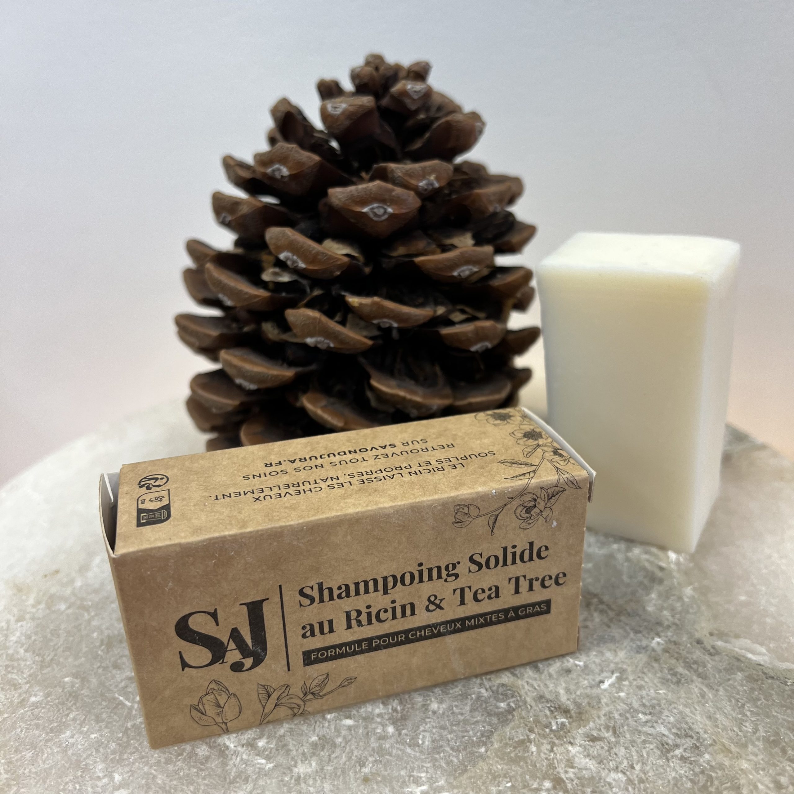 Shampoing Solide Ricin & Huile Essentielle de Tea Tree